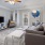 a living room with a couch and a tv