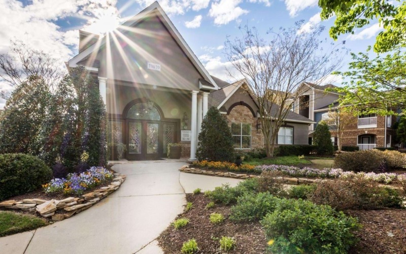a house with a large front yard